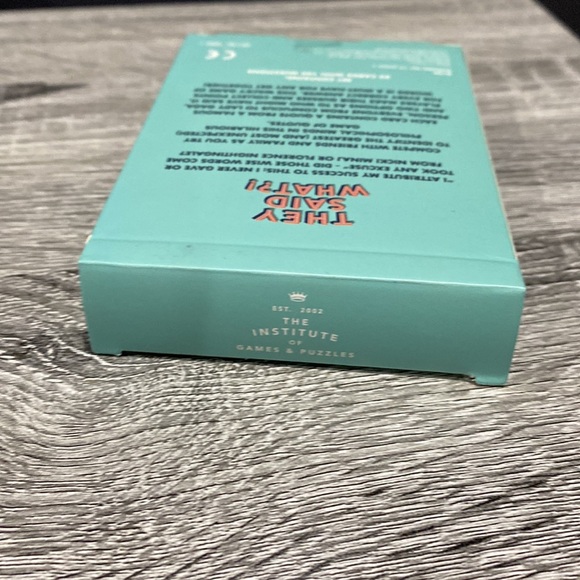 They Said What?! - Trivia Card Game - Picture 5 of 9